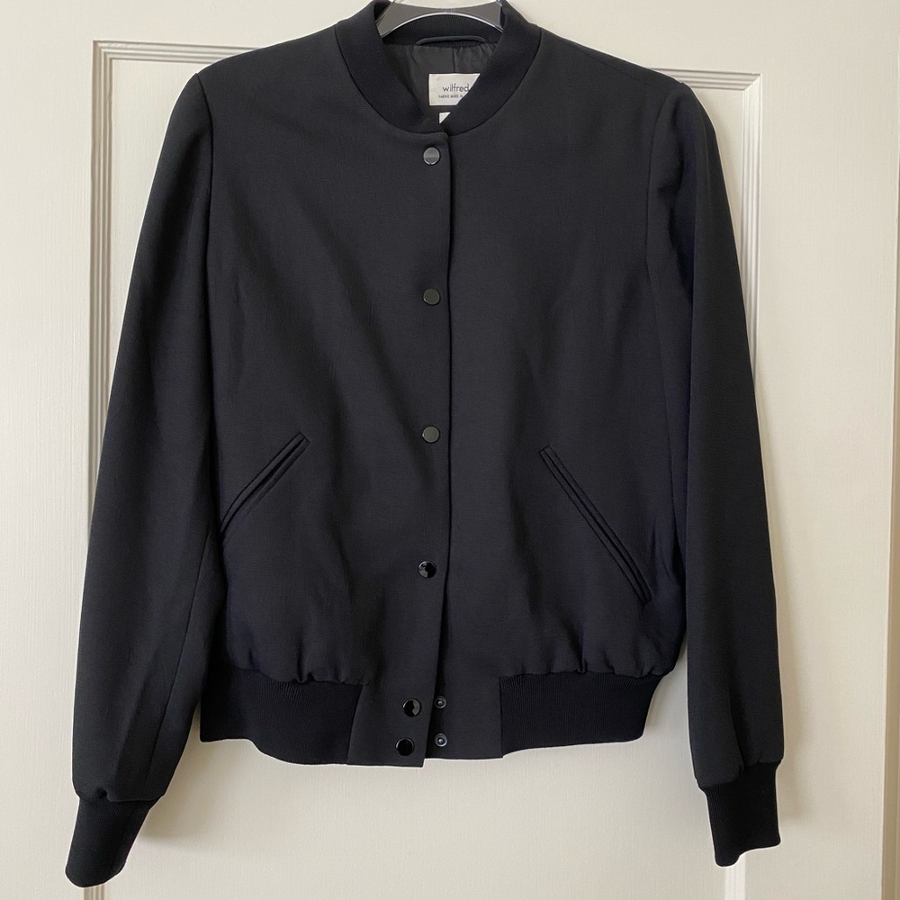 Aritzia Black Bomber Jacket